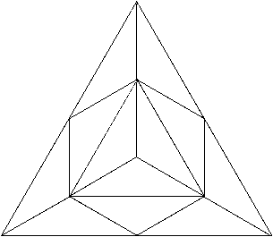 Division of equilateral triangle into twelve co-eutrigons reflecting the semitones of the diatonic scale