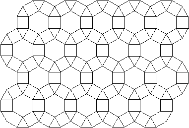 one of 8 semiregular tessellation of planes